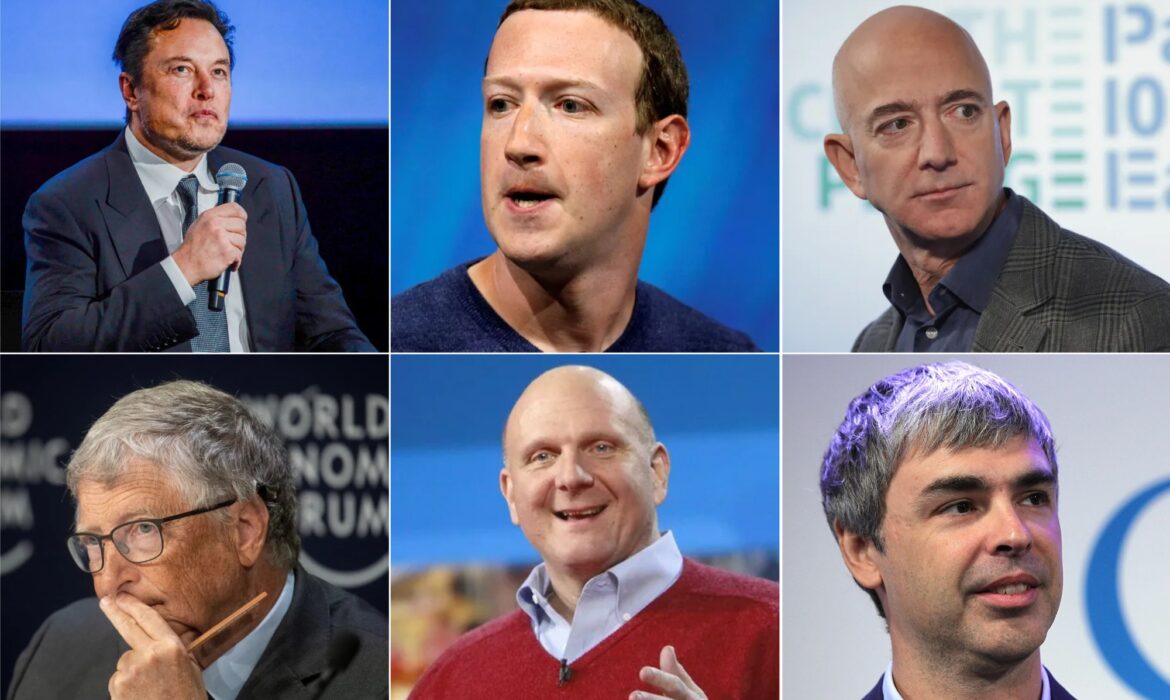 Elon Musk, Zuckerberg, Jeff Bezos: as pessoas mais ricas da tecnologia em 2024, segundo a Forbes